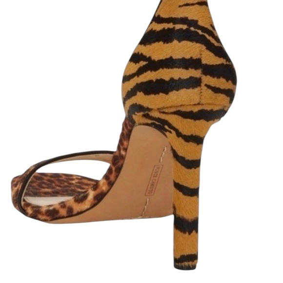 Vince Camuto Lauralie Leopard Animal Print  Mob Wife Stiletto Heels Size 7 - Picture 4 of 10